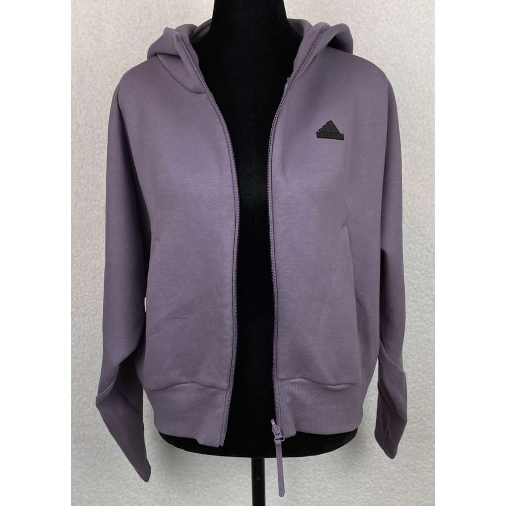 ADIDAS • Shadow Violet F23 ZNE Full-Zip Hooded Jacket, XS - Picture 10 of 16